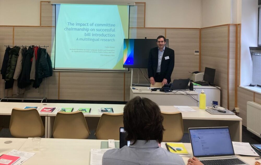 poltextLAB researchers on AI methods at LLM Workshop supported by the V-SHIFT Lendület project