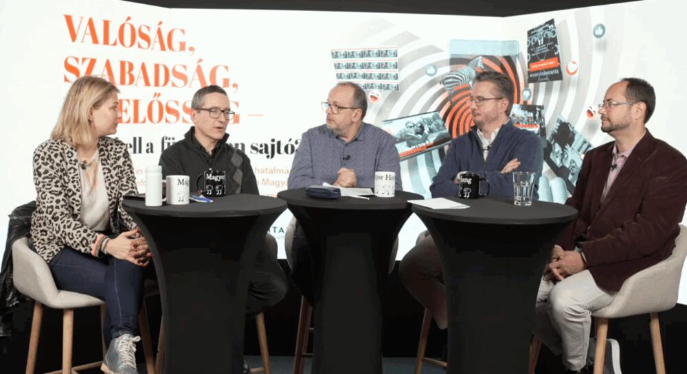 Miklós Sebők’s discussion on AI and Journalism at Political Capital’s event