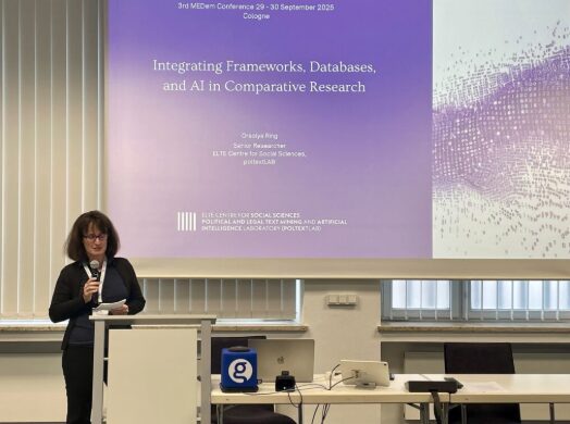 Orsolya Ring’s presentation at the 3rd MEDem Conference