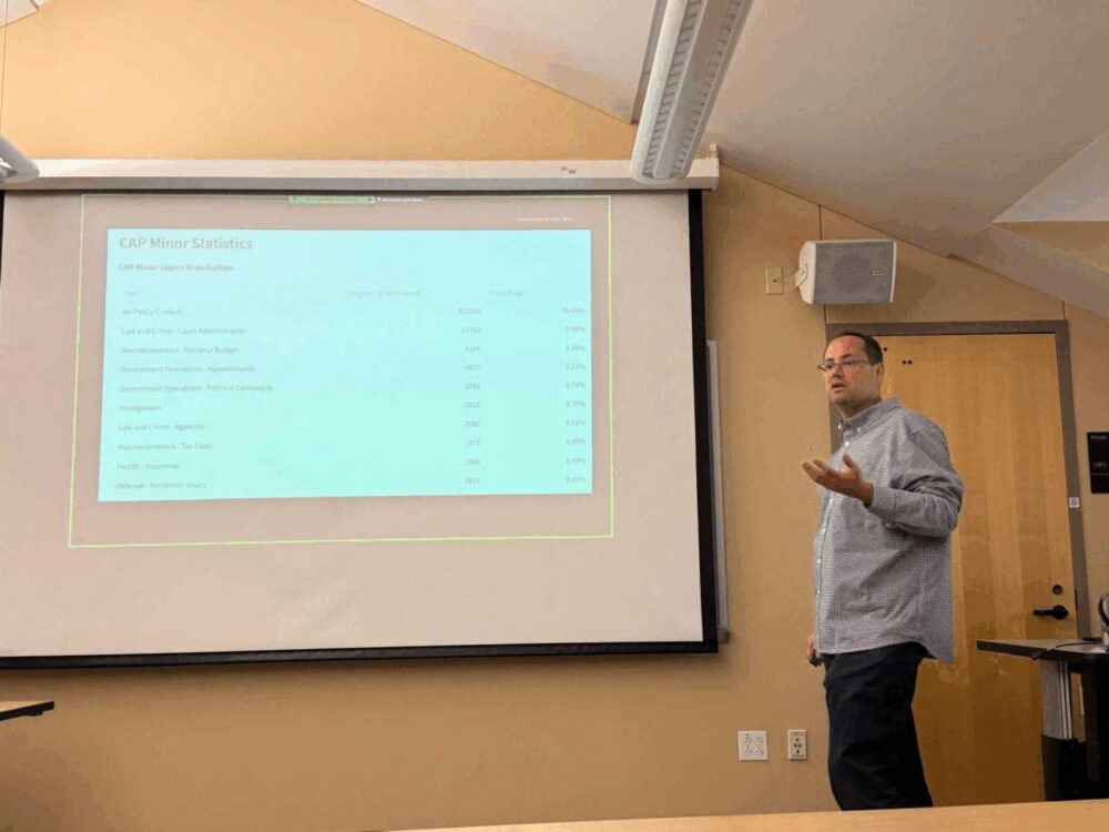 Miklós Sebők presented new American politics dashboards at the University of Texas, Austin