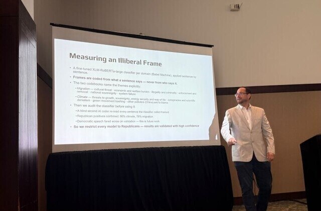 Miklós Sebők at the APSA 2026 Annual Meeting in Boston